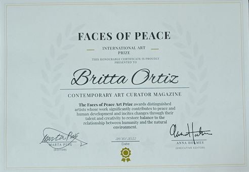 Face of Peace Art Prize_diplom
